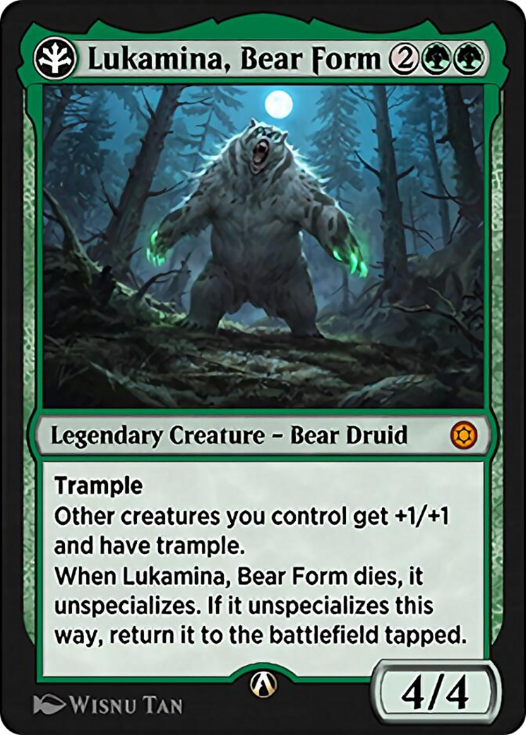 Lukamina, Bear Form Card Image