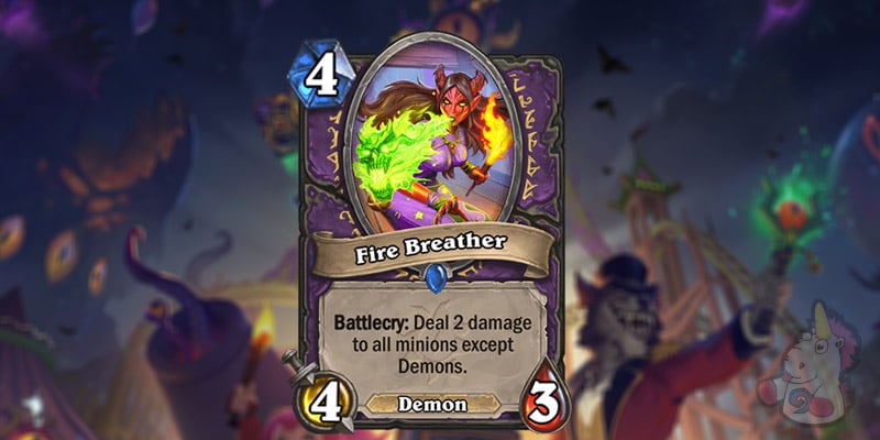 Fire Breather is a New Warlock Card Revealed for Hearthstone's Darkmoon Faire Expansion