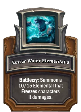 Lesser Water Elemental {0} Card Image