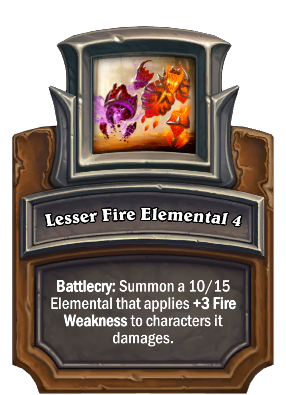 Lesser Fire Elemental {0} Card Image