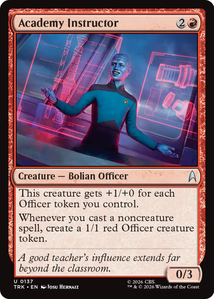Academy Instructor Magic: The Gathering card