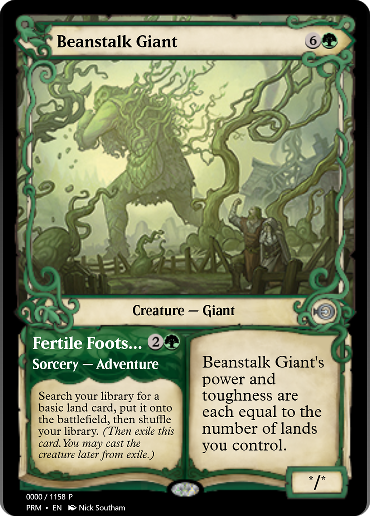 Beanstalk Giant // Fertile Footsteps Card Image
