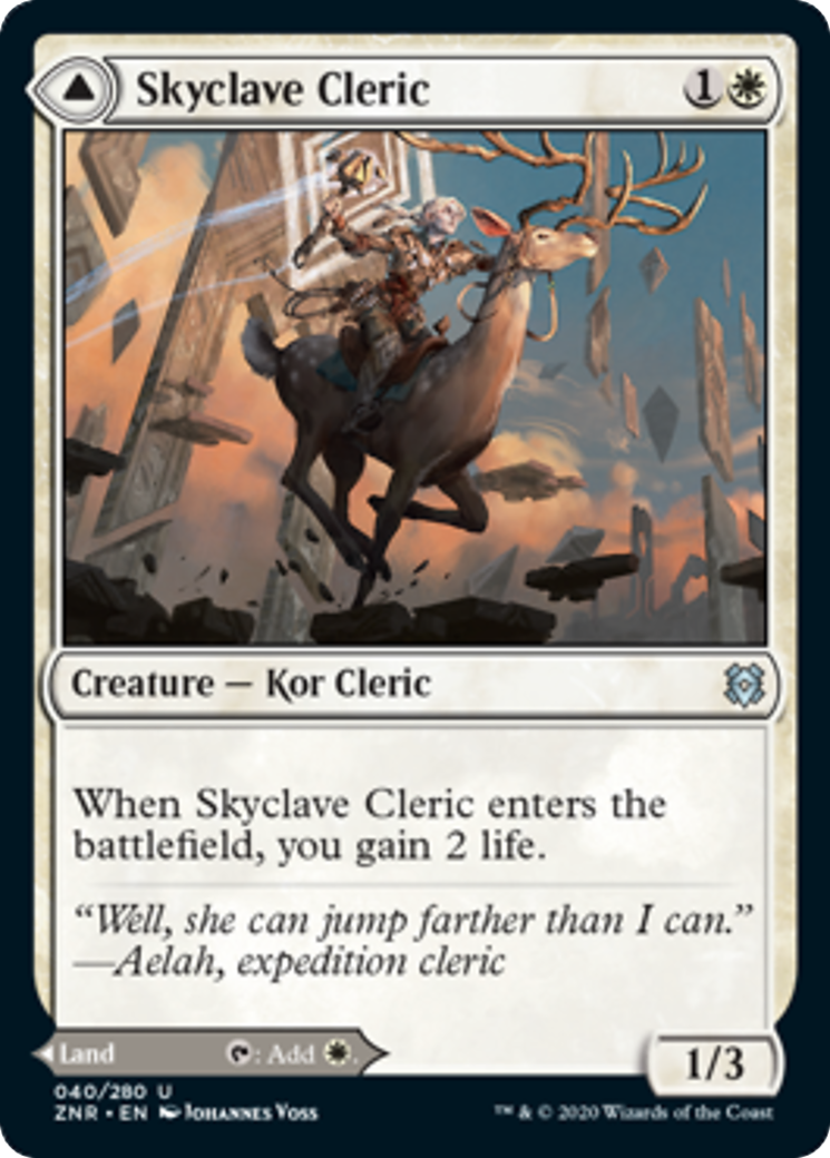 Skyclave Cleric // Skyclave Basilica Card Image