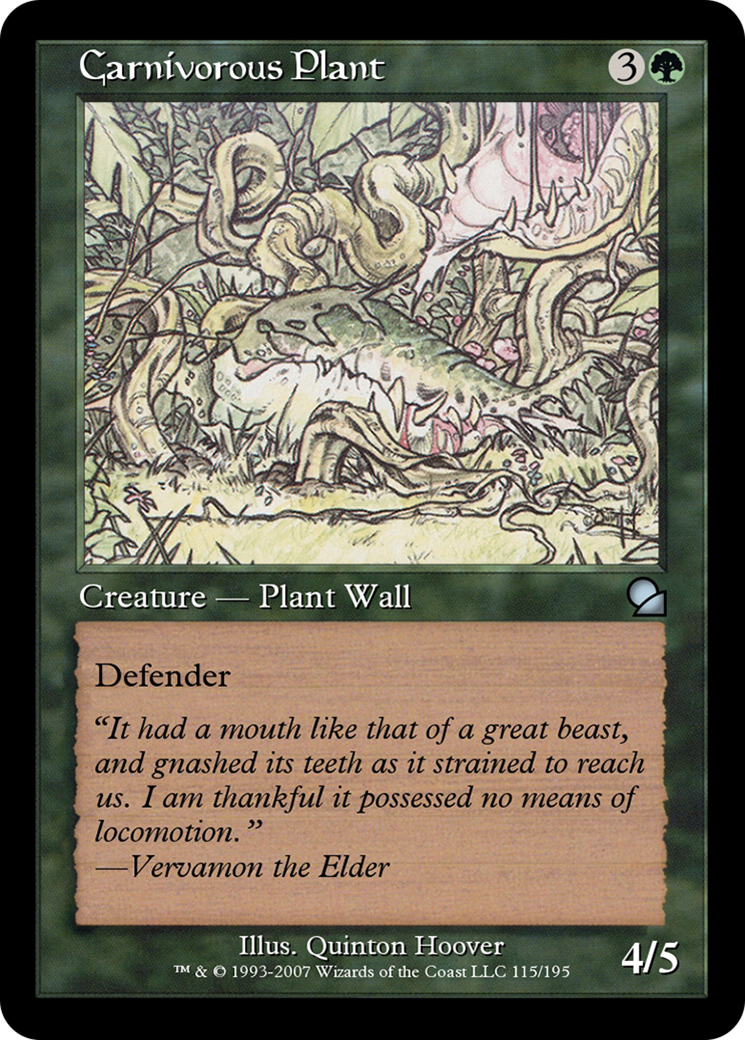 Carnivorous Plant Card Image