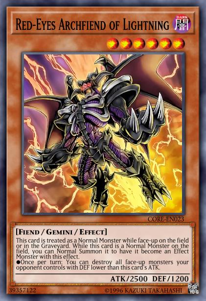 Red-Eyes Archfiend of Lightning Card Image