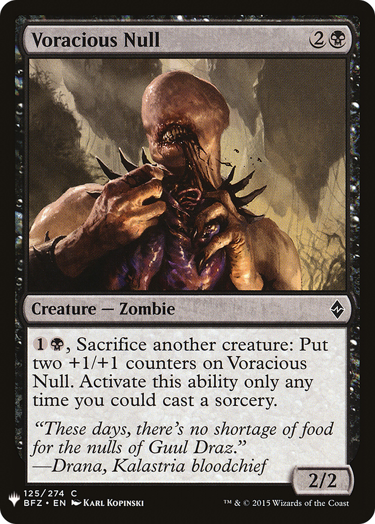 Voracious Null Card Image