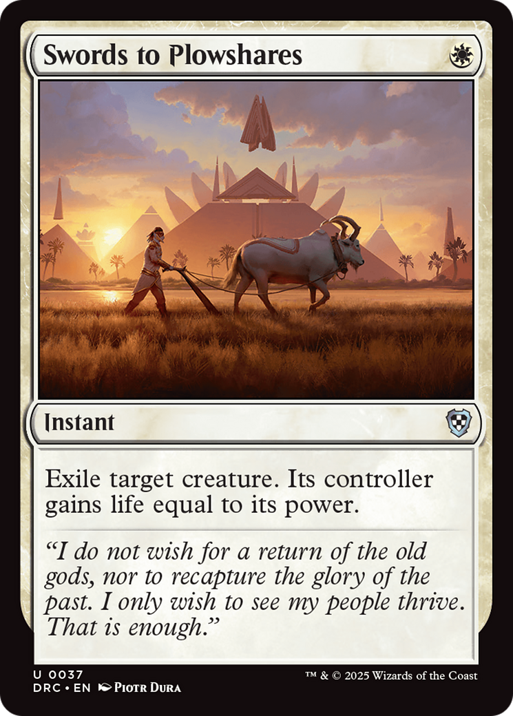 Swords to Plowshares Card Image