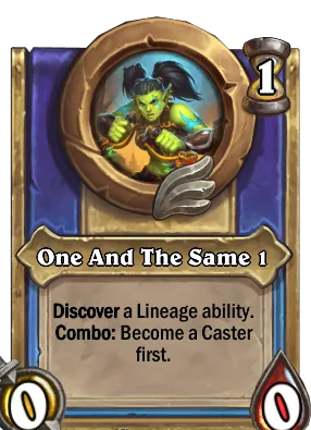 One And The Same 1 Card Image
