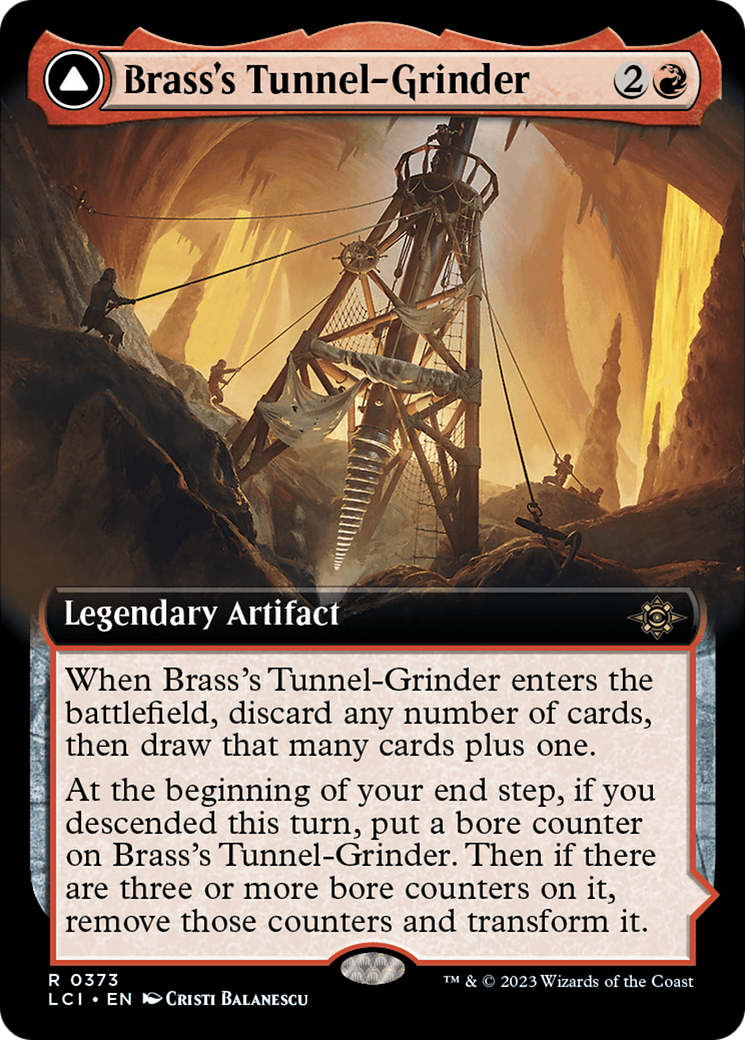 Brass's Tunnel-Grinder // Tecutlan, the Searing Rift Card Image