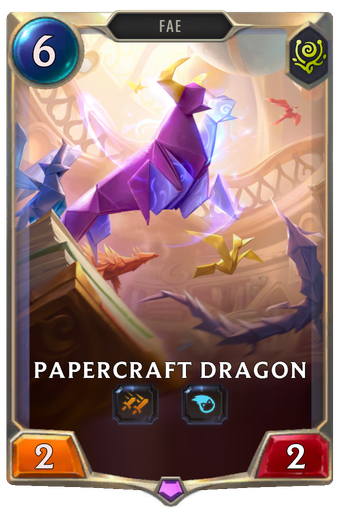 Papercraft Dragon Card Image