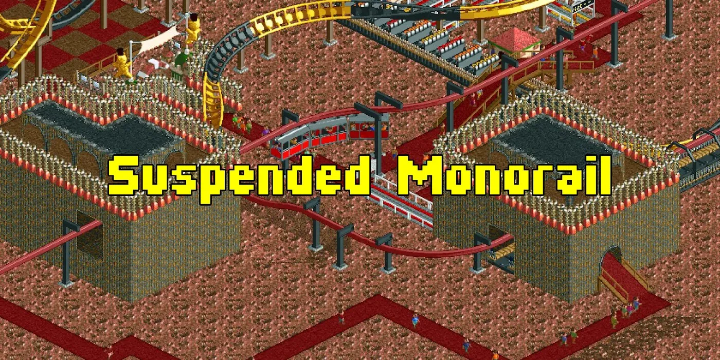 Guide to Building a Suspended Monorail in RollerCoaster Tycoon 1 & 2