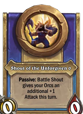 Shout of the Unforgiven {0} Card Image