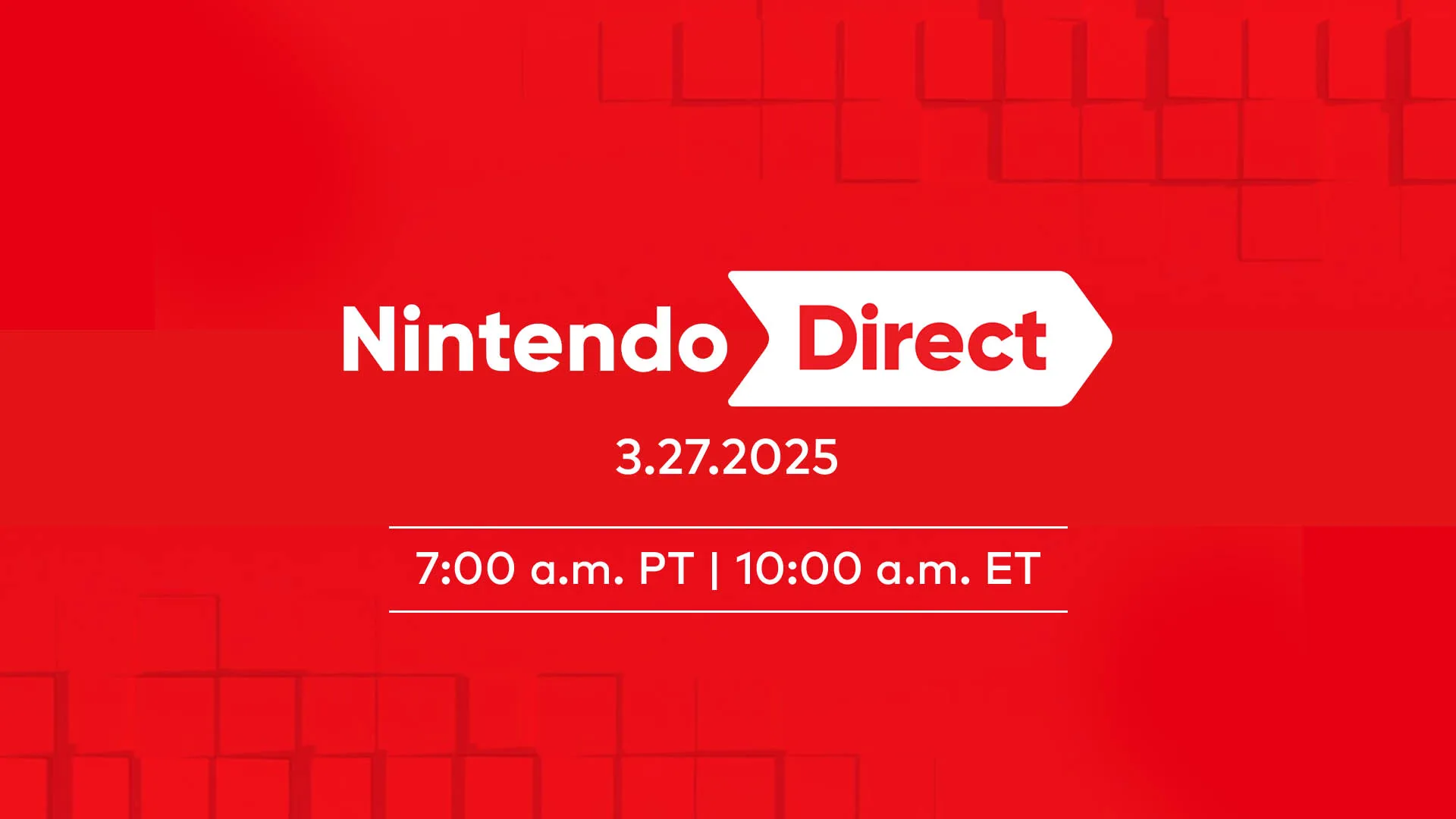 Nintendo Direct image with link to Youtube Video