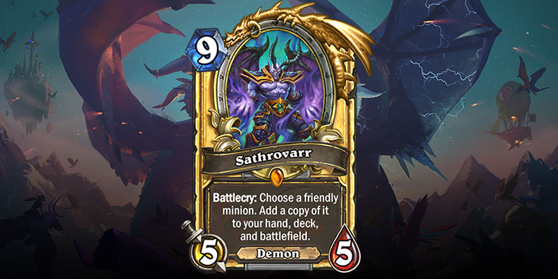 BlizzCon Virtual Ticket Legendary Card Revealed - Sathrovarr