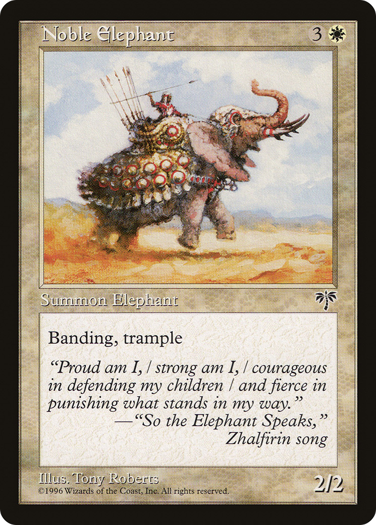 Noble Elephant Card Image