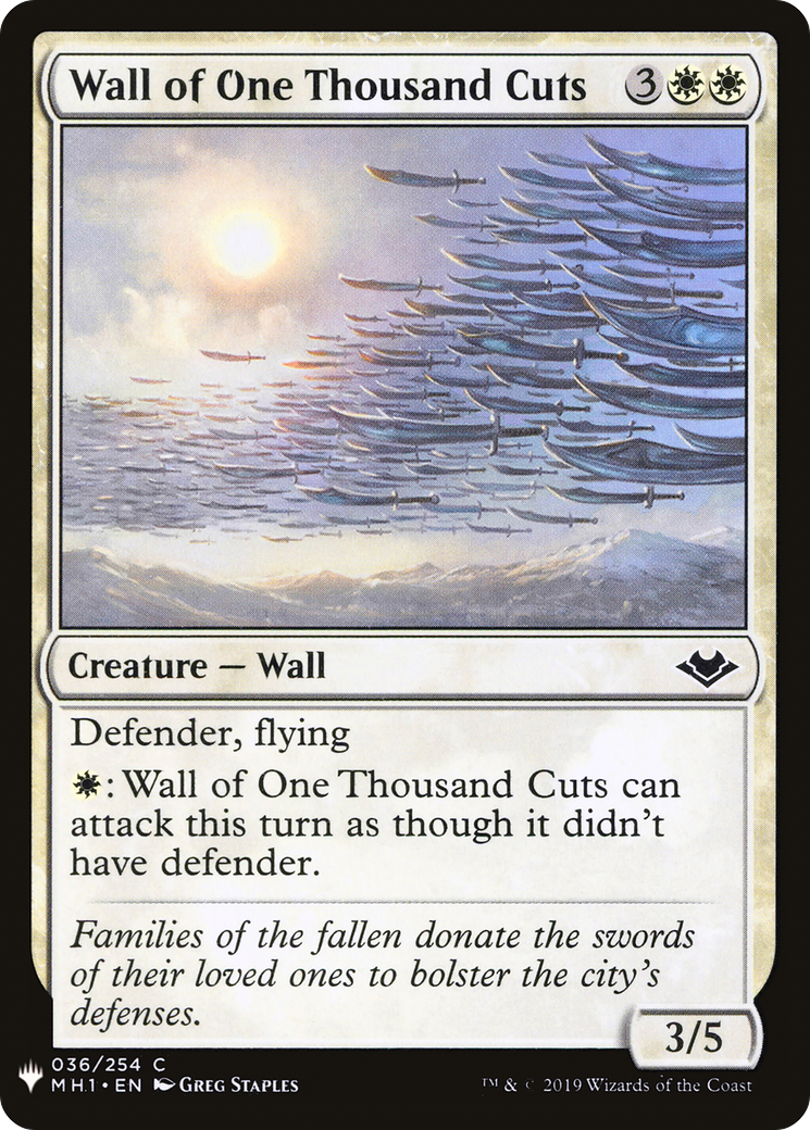 Wall of One Thousand Cuts Card Image