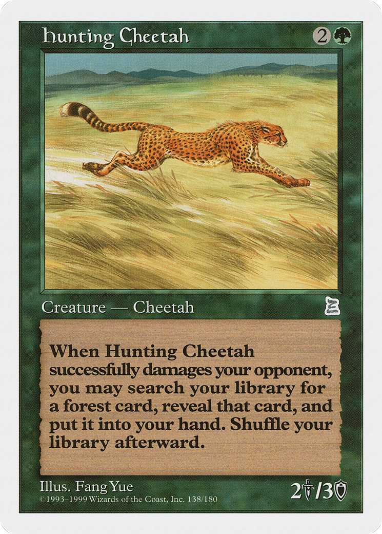 Hunting Cheetah Card Image