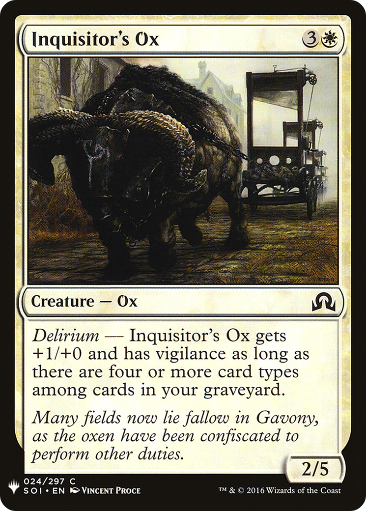 Inquisitor's Ox Card Image