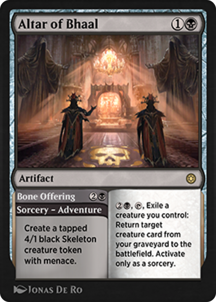Altar of Bhaal // Bone Offering Card Image