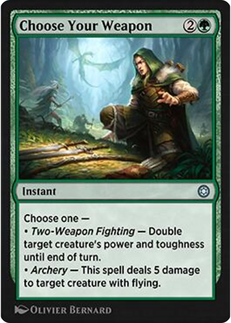 Choose Your Weapon Card Image