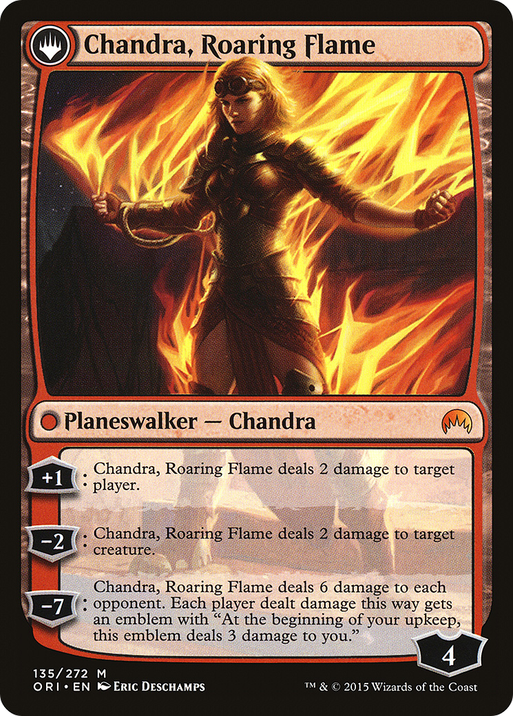 Chandra, Fire of Kaladesh // Chandra, Roaring Flame Card Image