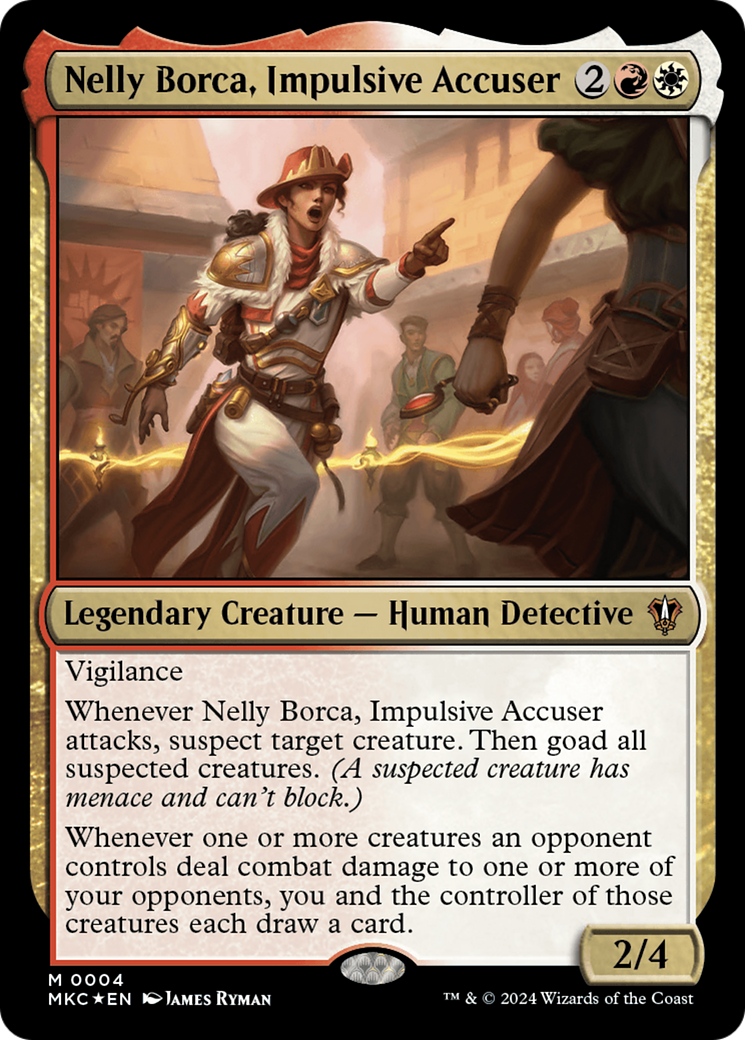 Nelly Borca, Impulsive Accuser Card Image