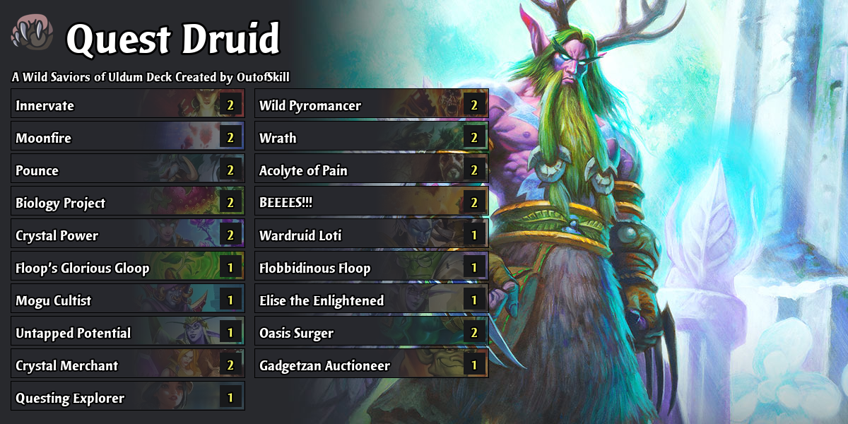 APM Druid Saviors of Uldum Hearthstone Decks Out of Games