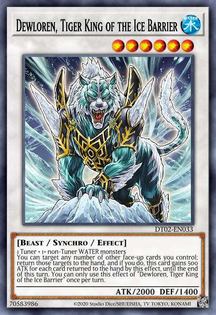 Dewloren, Tiger King of the Ice Barrier Card Image