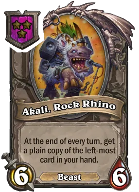 Akali, Rock Rhino Card Image