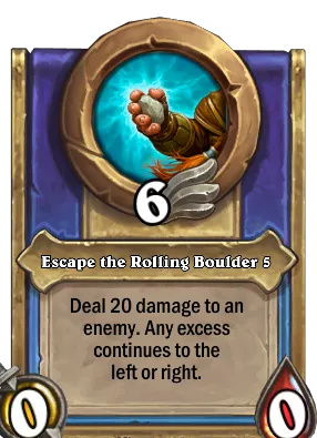 Escape the Rolling Boulder 5 Card Image