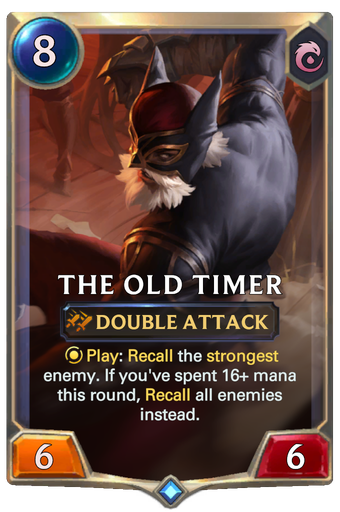 The Old Timer Card Image