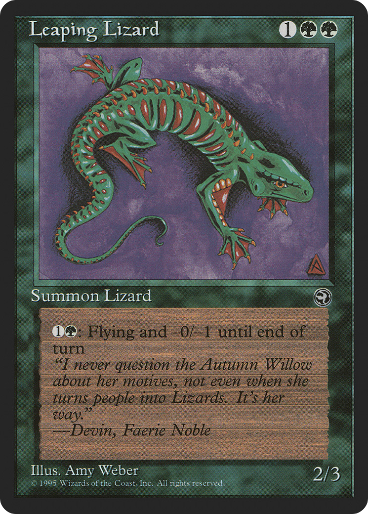 Leaping Lizard Card Image