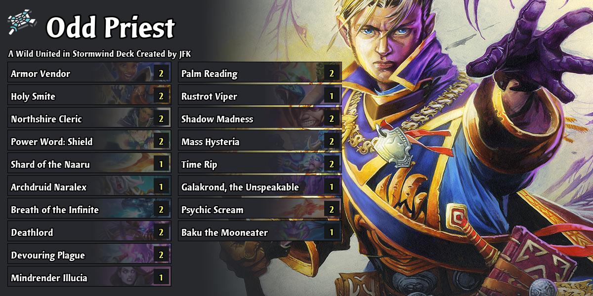 Odd Priest Full Anti Aggro United in Stormwind Hearthstone