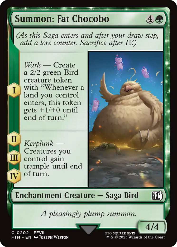 Summon: Fat Chocobo Card Image