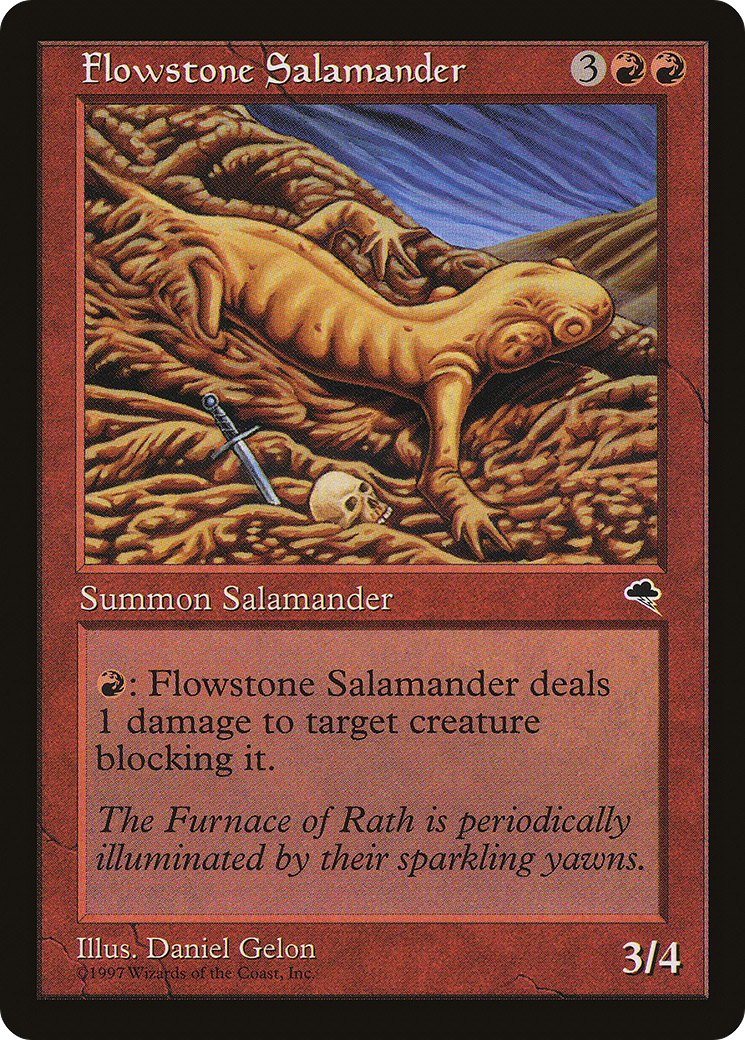 Flowstone Salamander Card Image