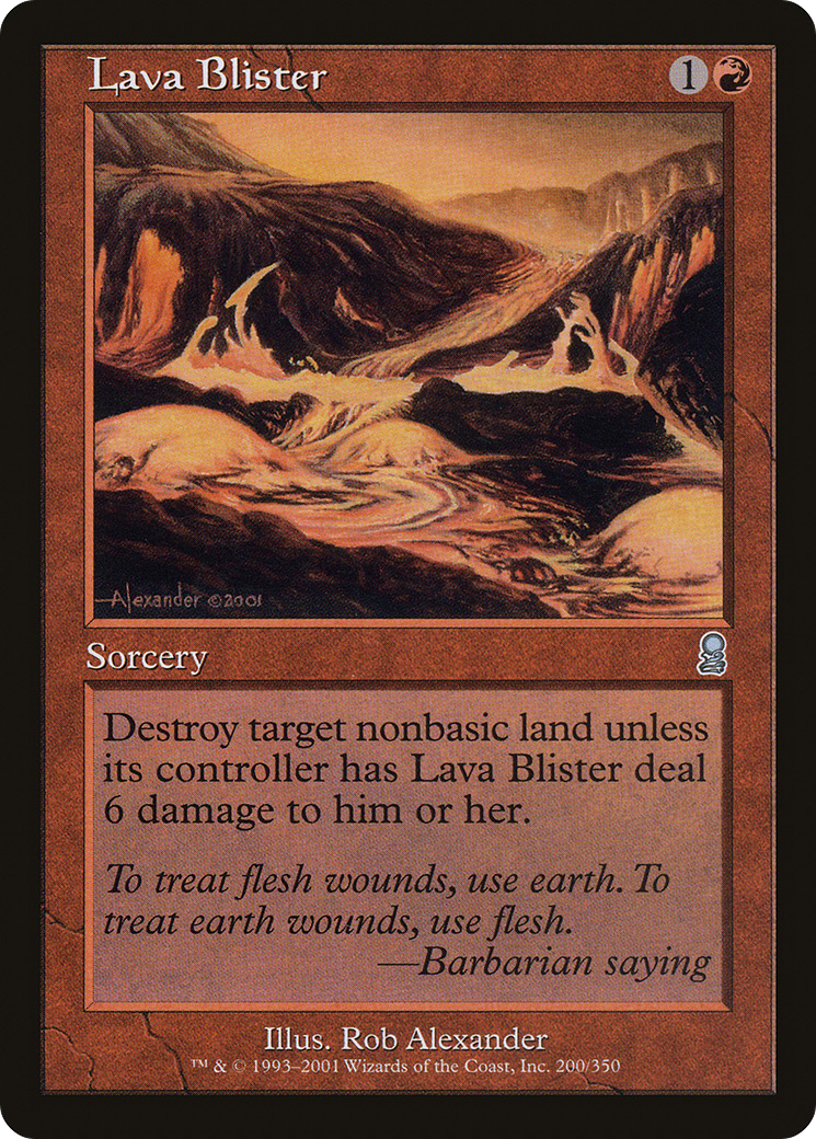 Lava Blister Card Image