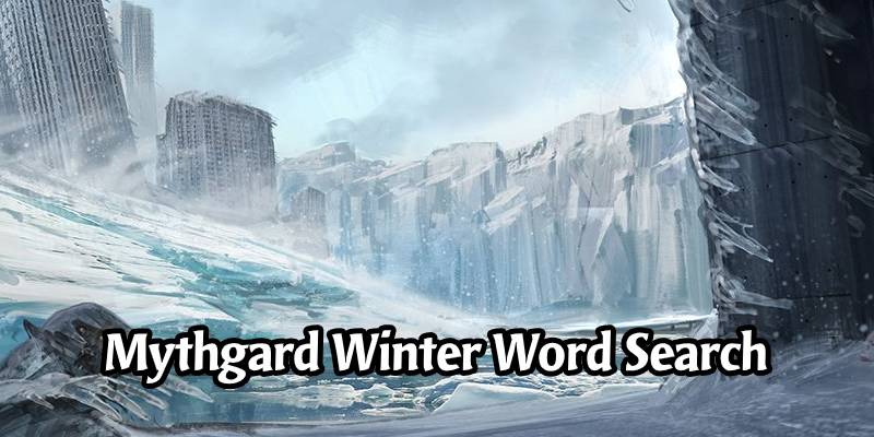 A Wonderful Mythgardian Winter Wonderland Word Search Activity