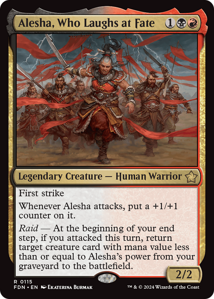 Alesha, Who Laughs at Fate Card Image