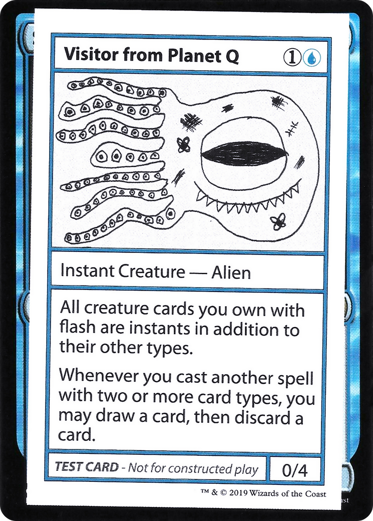 Visitor from Planet Q Card Image