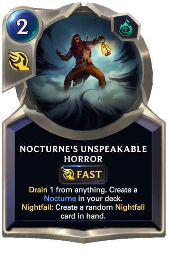 Nocturne's Unspeakable Horror Card Image