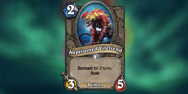 Imprisoned Vilefiend is a new Card Revealed for Hearthstone's Ashes of Outland Expansion