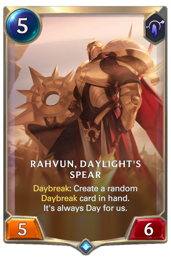 Rahvun, Daylight's Spear Card Image