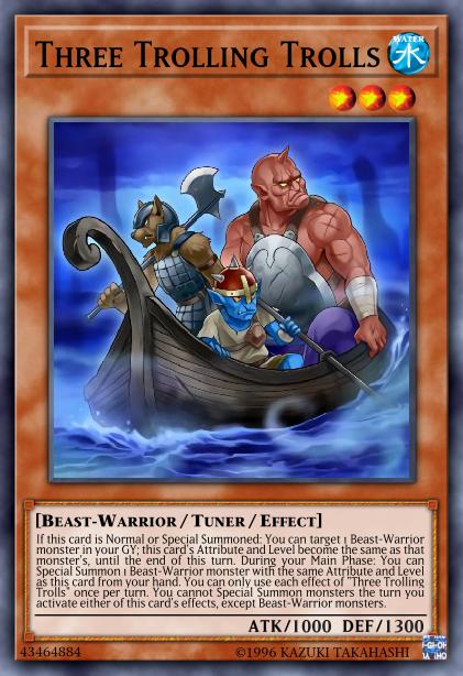 Three Trolling Trolls Card Image