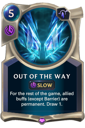 Out Of The Way Card Image
