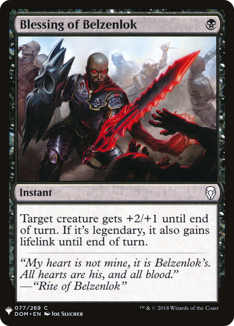 Blessing of Belzenlok Card Image