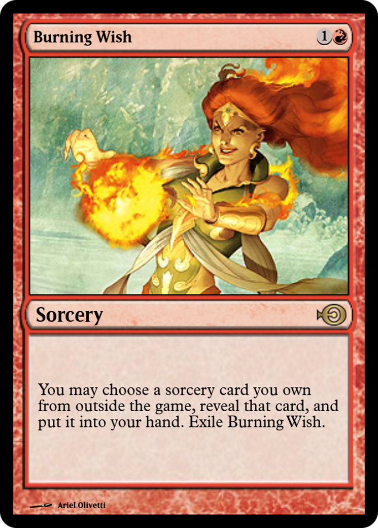 Burning Wish Card Image