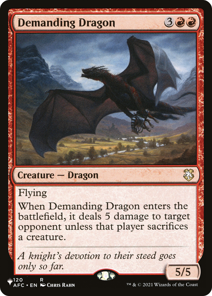 Demanding Dragon Card Image