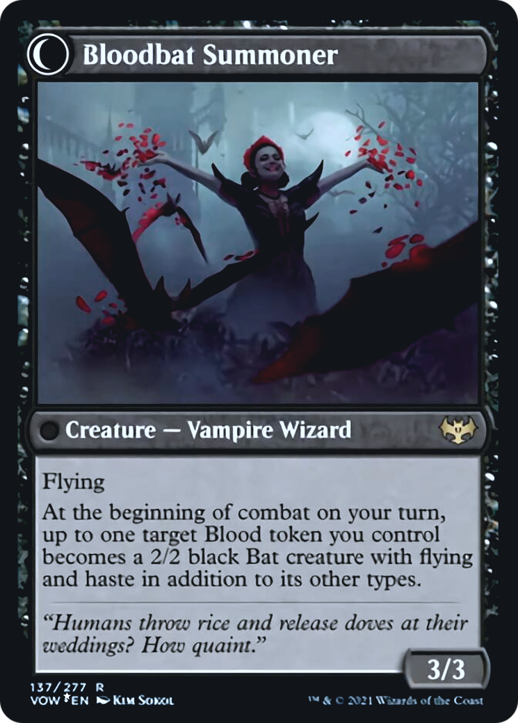 Voldaren Bloodcaster // Bloodbat Summoner Card Image