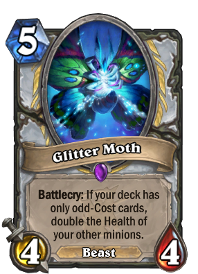 Glitter Moth Card Image