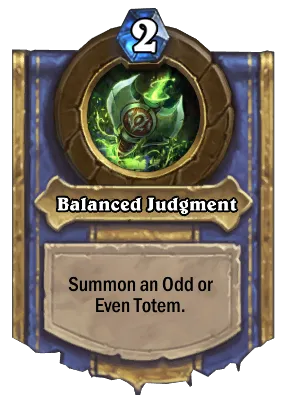 Balanced Judgment Card Image